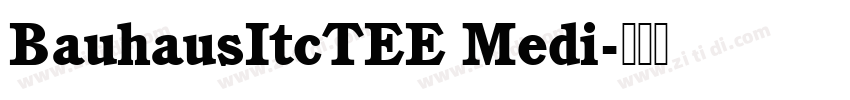 BauhausItcTEE Medi字体转换